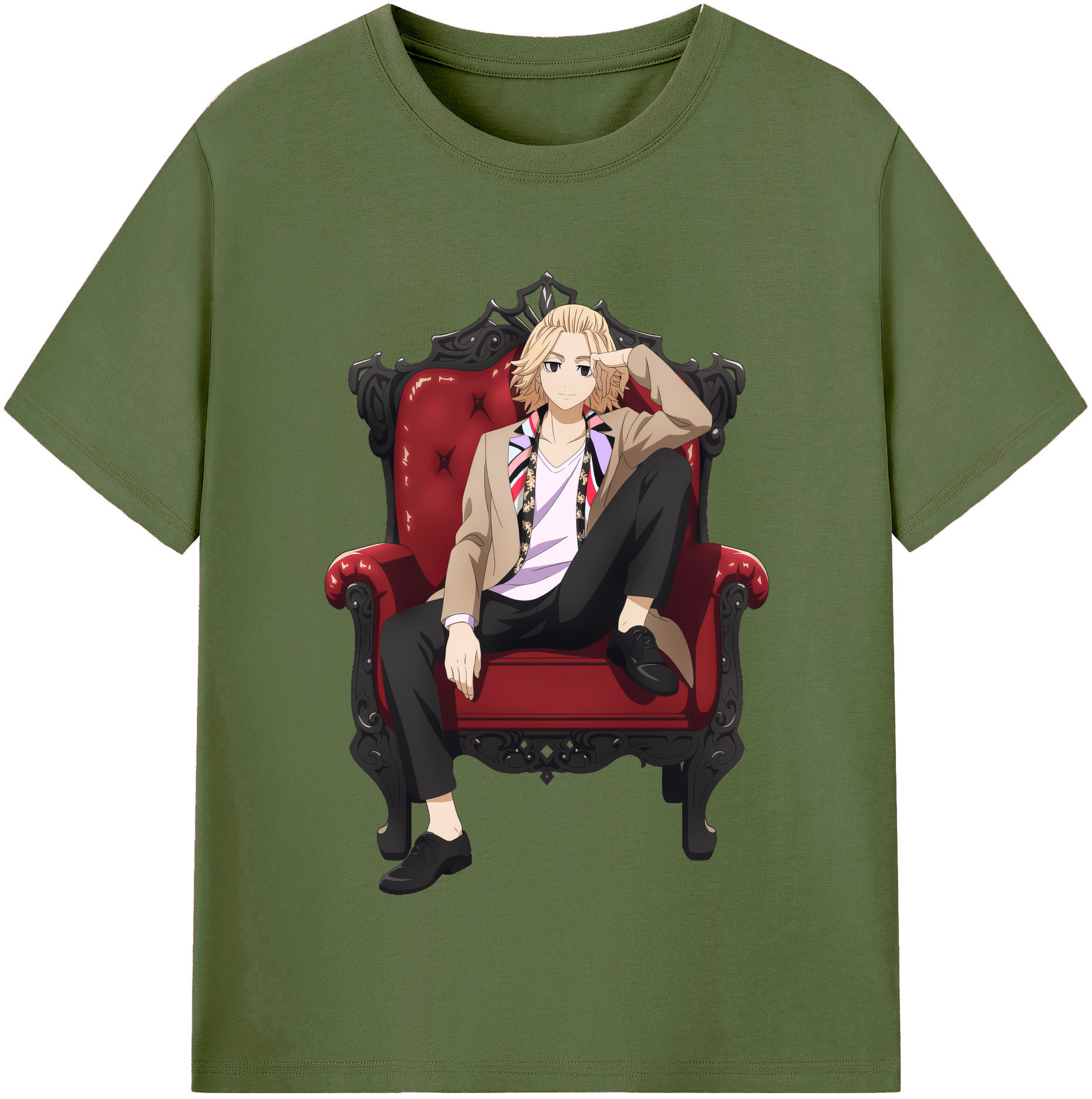 （画像用） 東京リベンジャーズ Tokyo Revengers 綿100％半袖Tシャツ（フロントプリント）